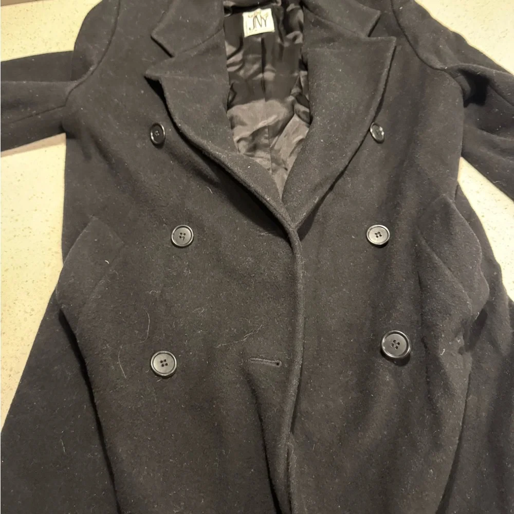 Jones JNY Men Coat 42R 100% Wool Long Coat